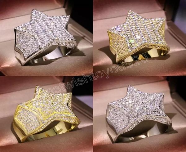 mens gold ring stones iced out fivepointed star fashion hip hop silver rings jewelry1781837
mens gold ring stones iced out fivepointed star fashion hip hop silver rings jewelry1781837