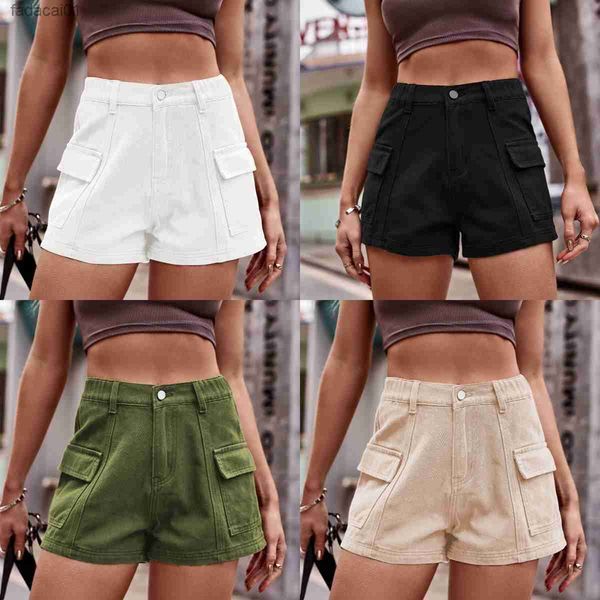 2023 new women summer denim cargo shorts fashion elastic waist jeans shorts street casual female clothing s2xl l230621, White;black
2023 new women summer denim cargo shorts fashion elastic waist jeans shorts street casual female clothing s2xl l230621, White;black