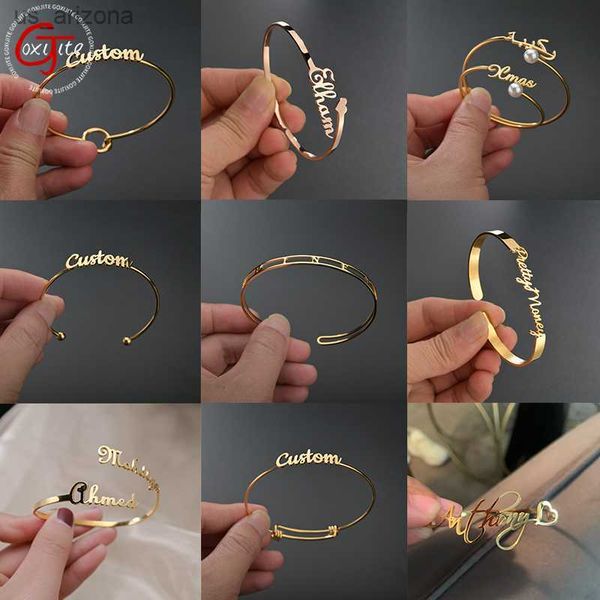 goxijite custom big name bracelet personalized heart 2 names bangles women men stainless steel jewelry accessories gift l230620, Golden;silver
goxijite custom big name bracelet personalized heart 2 names bangles women men stainless steel jewelry accessories gift l230620, Golden;silver