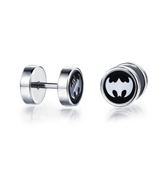 mens guys stainless steel earrings batman symbol pattern screw tunnel back 1pair9287518, Golden;silver
mens guys stainless steel earrings batman symbol pattern screw tunnel back 1pair9287518, Golden;silver
