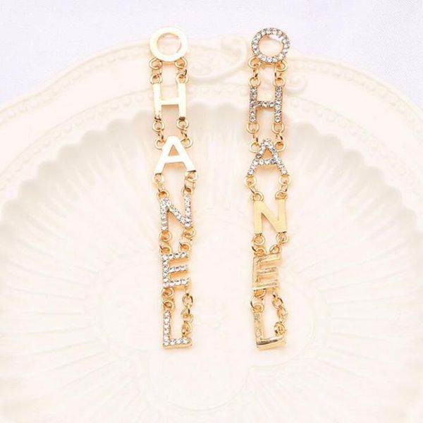 chain tassels 18k gold plated fashion c brand designer letters stud earrings creativity geometric women rhinestone earring wedding8962485, Golden;silver
chain tassels 18k gold plated fashion c brand designer letters stud earrings creativity geometric women rhinestone earring wedding8962485, Golden;silver