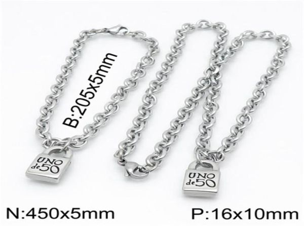 fashion women men silver color gold stainless steel round lock key heart uno de 50 ball bead bracelet necklace jewelry sets 2011301341019, Black
fashion women men silver color gold stainless steel round lock key heart uno de 50 ball bead bracelet necklace jewelry sets 2011301341019, Black
