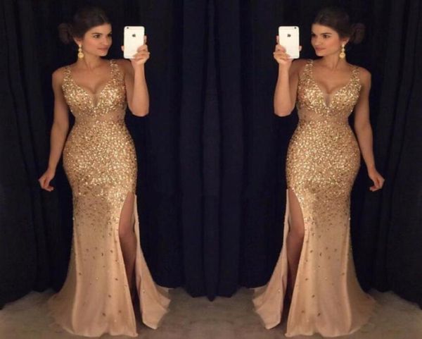 gold shinny prom dresses 2017 v neck cap sleeves beaded sequins crystal right side slit prom dresses formal party dresses4352408, Black
gold shinny prom dresses 2017 v neck cap sleeves beaded sequins crystal right side slit prom dresses formal party dresses4352408, Black