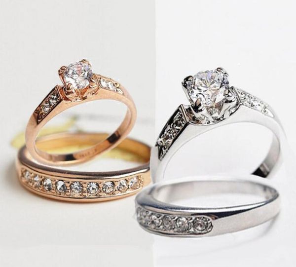 4pcs fashion wedding ring for ladies women 18k goldplated cz diamond rhinestone ring simulated diamond rings and crystal5091415, Silver
4pcs fashion wedding ring for ladies women 18k goldplated cz diamond rhinestone ring simulated diamond rings and crystal5091415, Silver