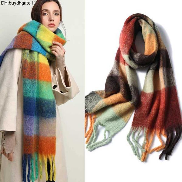 0lfe scarves new women plaid scarf winter pashmina shawls cashmere thick wraps lady tassel warm scarves rainbow hairy bufanda, Blue;gray
0lfe scarves new women plaid scarf winter pashmina shawls cashmere thick wraps lady tassel warm scarves rainbow hairy bufanda, Blue;gray