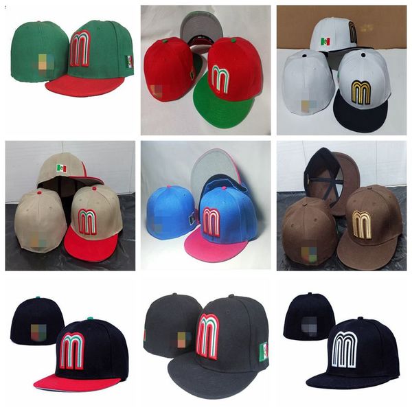 Image of summer style Gorra Mexico M letter Baseball caps bone Men Brand High Quality Unisex hiphop Full Closed Fitted Hats