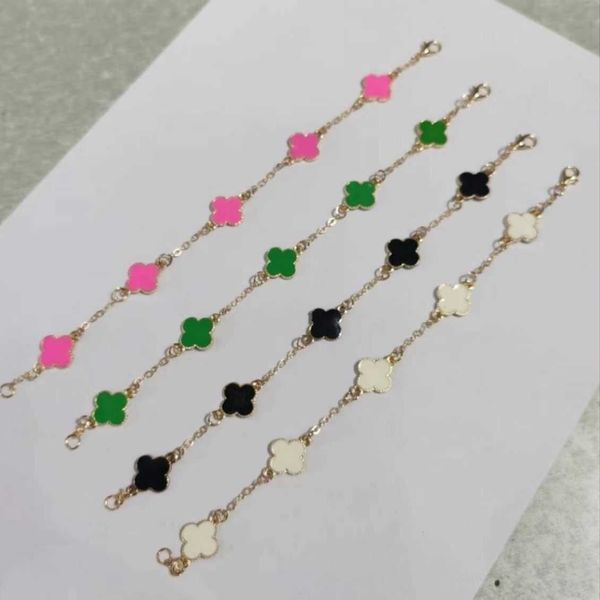 van clover bracelet designer four-leaf clover bracelet ladies 18k gold-plated five-flower pendant luxury exquisite simplicity gift, Golden;silver
van clover bracelet designer four-leaf clover bracelet ladies 18k gold-plated five-flower pendant luxury exquisite simplicity gift, Golden;silver