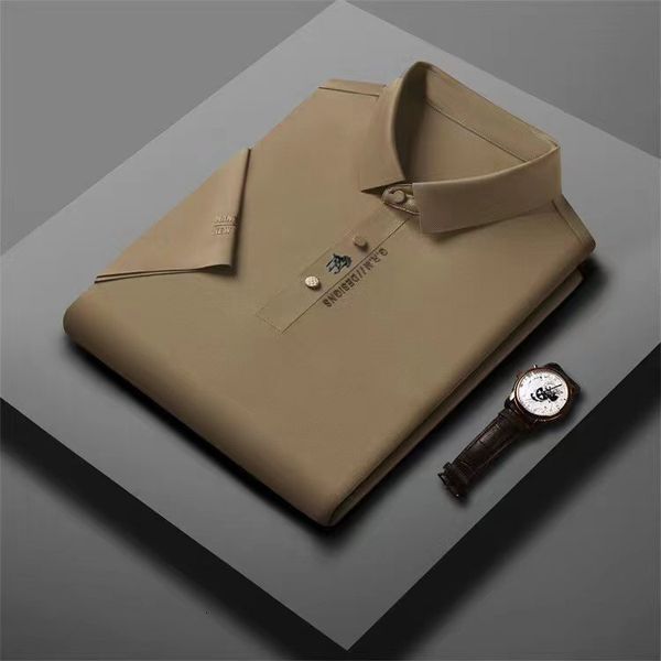 men's polos summer men's short sleeve tshirt middleaged and young people's lapel seamless highquality fashion trend slee 2307, White;black
men's polos summer men's short sleeve tshirt middleaged and young people's lapel seamless highquality fashion trend slee 2307, White;black