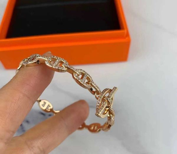 designer hemrres bracelet h family's new pig nose full diamond 18k rose gold sky star women's ot button style o81z, Black
designer hemrres bracelet h family's new pig nose full diamond 18k rose gold sky star women's ot button style o81z, Black