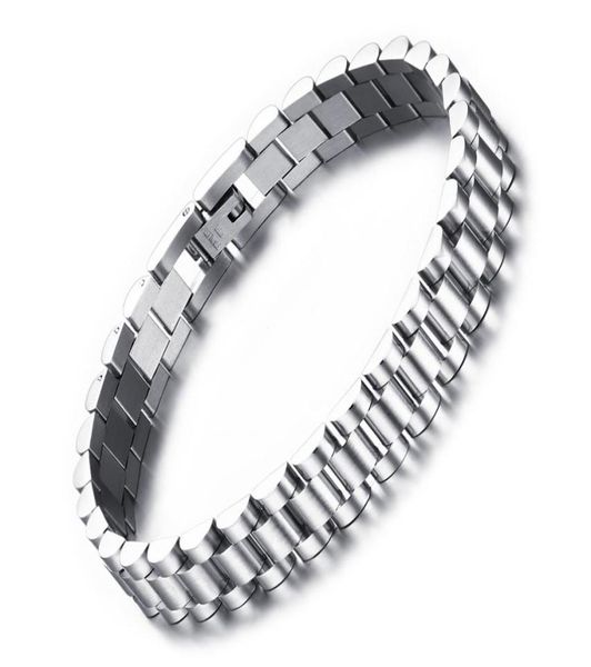 87quot men039s stainless steel 10mm silver watch band link chain bracelet classic9964399, Black
87quot men039s stainless steel 10mm silver watch band link chain bracelet classic9964399, Black