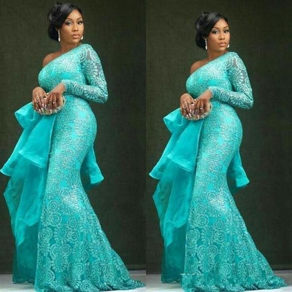 aso ebi plus size turquoise evening dresses peplum one shoulder mermaid lace prom dresses african dubai party gowns273i, Black;red
aso ebi plus size turquoise evening dresses peplum one shoulder mermaid lace prom dresses african dubai party gowns273i, Black;red