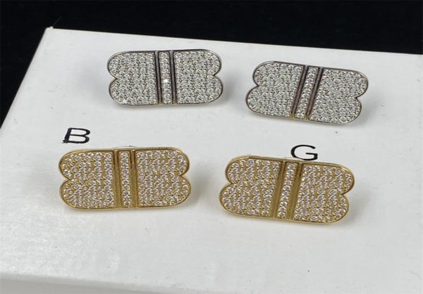 luxurys designer stud womens earring fashion mens b earrings jewelry formal women shine diamond pendant studs hoop ear rings weddi3865272, Golden;silver
luxurys designer stud womens earring fashion mens b earrings jewelry formal women shine diamond pendant studs hoop ear rings weddi3865272, Golden;silver