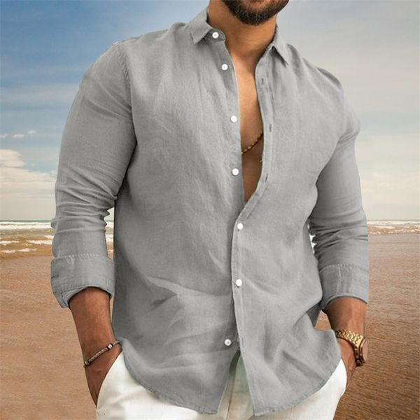 mens casual shirts cotton and linen selling mens long sleeved solid standing collar casual style oversized shirt 230718, White;black
mens casual shirts cotton and linen selling mens long sleeved solid standing collar casual style oversized shirt 230718, White;black