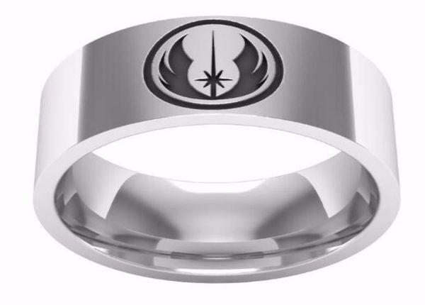 selling jedi symbol engraved couple movie ring polished stainless steel high ring film jewelry gift for men6520483, Silver
selling jedi symbol engraved couple movie ring polished stainless steel high ring film jewelry gift for men6520483, Silver