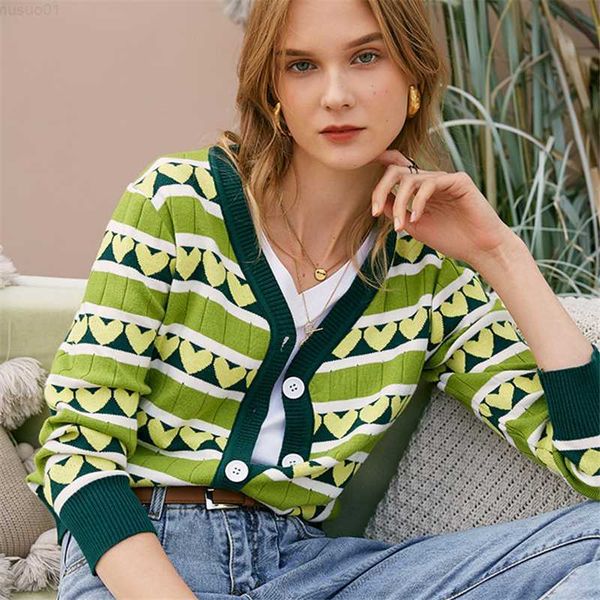 women's sweaters makuluya stripe green women's wool cute lovely heart-shaped open stitch pattern cardigan knitted sweaters clothi, White;black
women's sweaters makuluya stripe green women's wool cute lovely heart-shaped open stitch pattern cardigan knitted sweaters clothi, White;black