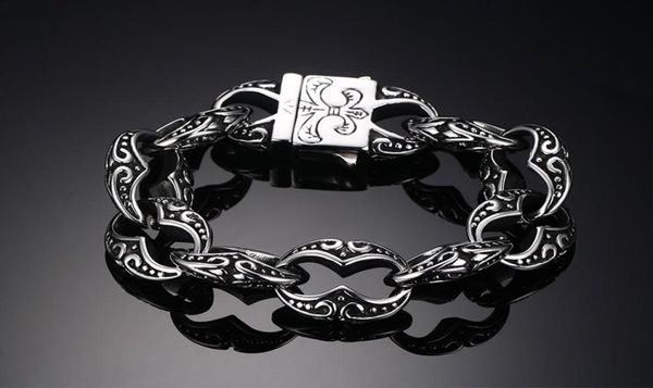 new arrival 223cm titanium steel iris bracelet exquisite high polished sliver plated bracelet trendy men bracelet2430592, Black
new arrival 223cm titanium steel iris bracelet exquisite high polished sliver plated bracelet trendy men bracelet2430592, Black