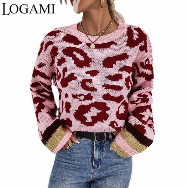 women's sweaters logami autumn winter new round neck pullover female sweater contrast color leopard knit sweater l230718, White;black
women's sweaters logami autumn winter new round neck pullover female sweater contrast color leopard knit sweater l230718, White;black