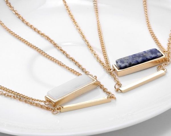 korean horizontal natural stone necklace luxury geometric quartz gemstone pendant multilayer chains for women ladies fashion jewel8100394, Silver
korean horizontal natural stone necklace luxury geometric quartz gemstone pendant multilayer chains for women ladies fashion jewel8100394, Silver