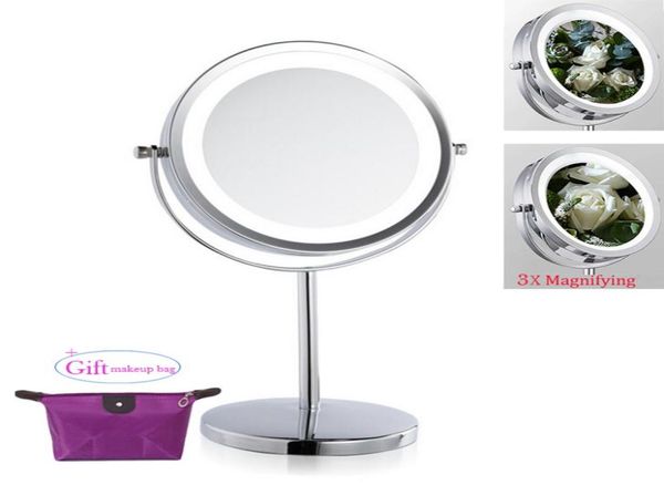 7inch led light mirror makeup cosmetic dual side mini lady girl women lady beauty normal 3x magnifying stand tools for makeupbag4395321
7inch led light mirror makeup cosmetic dual side mini lady girl women lady beauty normal 3x magnifying stand tools for makeupbag4395321