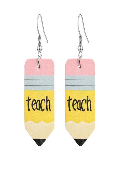 designer faux leather earrings math teacher pencil wate drop fashion printed dangle earrings hook ear party jewelry gift4396352, Silver
designer faux leather earrings math teacher pencil wate drop fashion printed dangle earrings hook ear party jewelry gift4396352, Silver