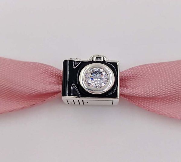 925 sterling silver beads charm fits european style jewelry bracelets 791709cz camera travel annajewel6858519, Black
925 sterling silver beads charm fits european style jewelry bracelets 791709cz camera travel annajewel6858519, Black