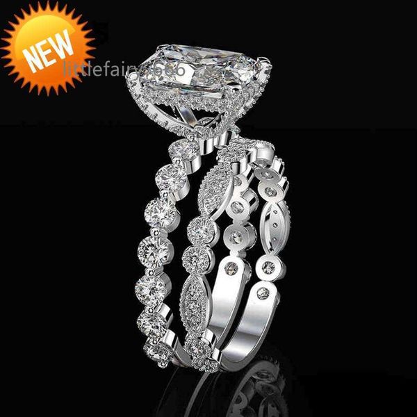 oevas 100% 925 sterling silver wedding rings set for women sparking created moissanite gemstone diamonds engagement fine jewelry198e, Slivery;golden
oevas 100% 925 sterling silver wedding rings set for women sparking created moissanite gemstone diamonds engagement fine jewelry198e, Slivery;golden
