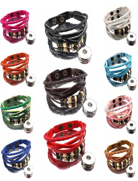 new arrival 304 really hand woven genuine leather fashion bracelet 18mm snap button charm bangle jewelry for women gift1638188, Golden;silver
new arrival 304 really hand woven genuine leather fashion bracelet 18mm snap button charm bangle jewelry for women gift1638188, Golden;silver