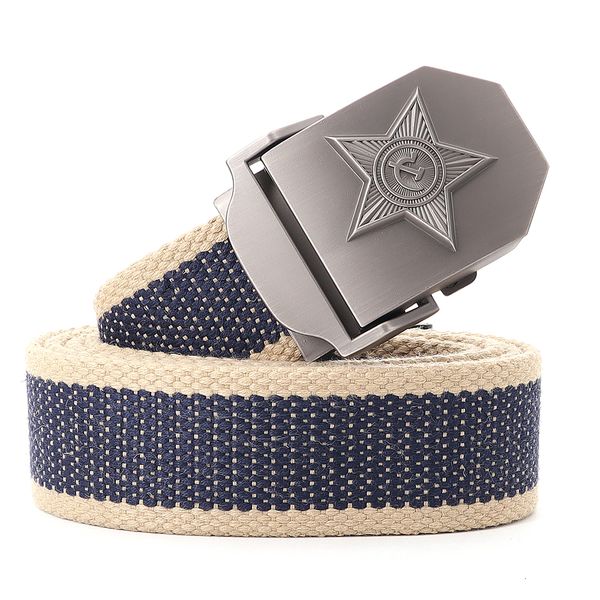 neck ties canvas outdoor tactical belt star automatic metal buckle jeans accessories mens fashion luxury designer 230718, Blue;purple
neck ties canvas outdoor tactical belt star automatic metal buckle jeans accessories mens fashion luxury designer 230718, Blue;purple