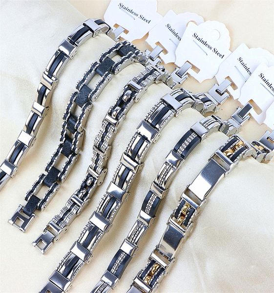 fashion simple stainless steel stripe wrist cuff bracelets jewelry for men silver color gifts party mix style whole 12pcslot9745649, Golden;silver
fashion simple stainless steel stripe wrist cuff bracelets jewelry for men silver color gifts party mix style whole 12pcslot9745649, Golden;silver