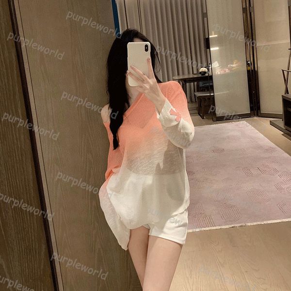 womens sweater thin pullover gradual blending design summer sun protection long sleeve casual loose sweater, White
womens sweater thin pullover gradual blending design summer sun protection long sleeve casual loose sweater, White