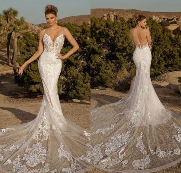 2021 new wedding dresses spaghetti straps lace beading applique mermaid bridal gowns custom made open back sweep train wedding dre9503403, White
2021 new wedding dresses spaghetti straps lace beading applique mermaid bridal gowns custom made open back sweep train wedding dre9503403, White