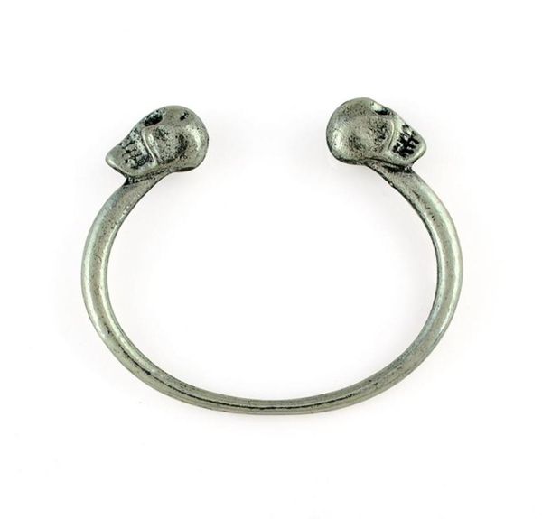 skull cuff bangle bracelet vintage silver alloy double head punk girls charms gothic metal bracelet5697321, Black
skull cuff bangle bracelet vintage silver alloy double head punk girls charms gothic metal bracelet5697321, Black