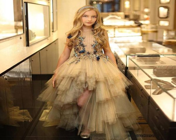 designer high low tiered flower girl dresses for wedding bateau neck toddler pageant gowns floral appliqued tulle kids prom dress4422480, White;blue
designer high low tiered flower girl dresses for wedding bateau neck toddler pageant gowns floral appliqued tulle kids prom dress4422480, White;blue