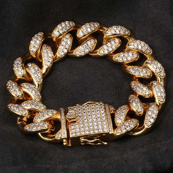high-quality hiphop hip-hop jewelry with sealed zircon 20mm cuban bracelet vacuum electroplating, Silver
high-quality hiphop hip-hop jewelry with sealed zircon 20mm cuban bracelet vacuum electroplating, Silver