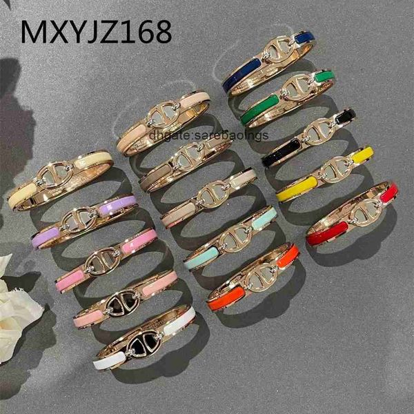 aher mas designer luxury brand enamel bracelet fashion h letter bracelet enamel pig nose colorless love home buckle couple bracelet, Black
aher mas designer luxury brand enamel bracelet fashion h letter bracelet enamel pig nose colorless love home buckle couple bracelet, Black