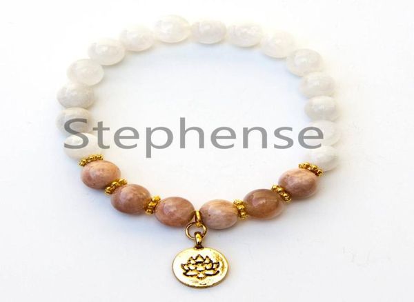 mg0652 2a grade moonstone sunstone bracelet natural gemstone chakra lotus charm yoga bracelet new design balance mala bracelet9478426, Black
mg0652 2a grade moonstone sunstone bracelet natural gemstone chakra lotus charm yoga bracelet new design balance mala bracelet9478426, Black