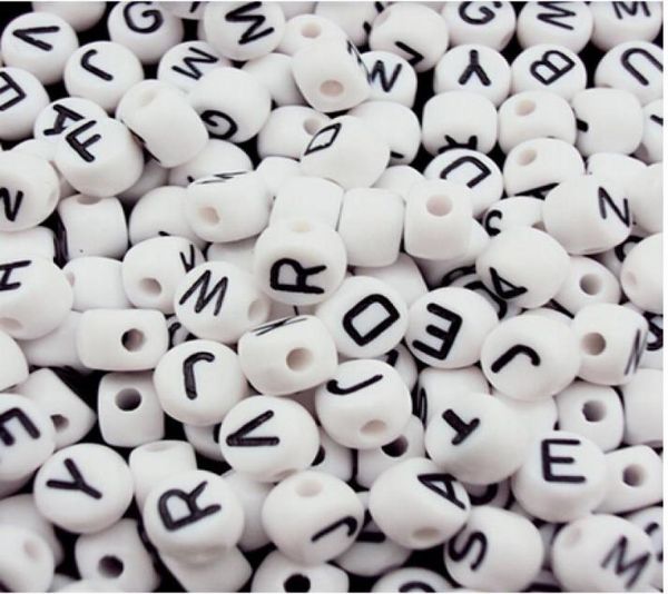1000 pcs acrylic random letter az white disc alphabet beads 7x5 mm to wordwide4005533, Black
1000 pcs acrylic random letter az white disc alphabet beads 7x5 mm to wordwide4005533, Black