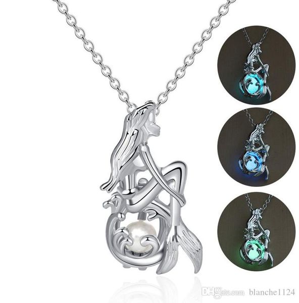 new creative multicolor luminous mermaid necklaces for women silver plated chains pendant necklace fashion jewelry accessories who9662084
new creative multicolor luminous mermaid necklaces for women silver plated chains pendant necklace fashion jewelry accessories who9662084