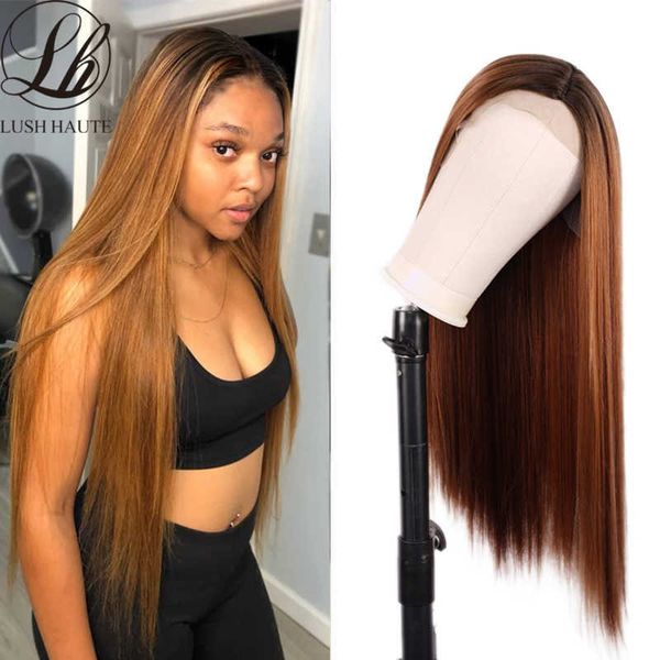synthetic wigs 28 inches straight lace wigs 1b/30 ombre brown natural hair line middle part dark roots for women 230227, Black
synthetic wigs 28 inches straight lace wigs 1b/30 ombre brown natural hair line middle part dark roots for women 230227, Black