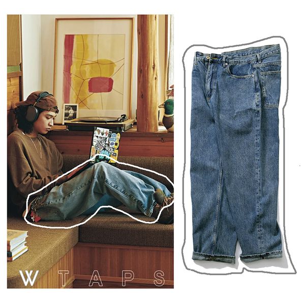 men's jeans wtaps clothing loose casual cotton men four seasons suitability blue pants street fashion 230718
men's jeans wtaps clothing loose casual cotton men four seasons suitability blue pants street fashion 230718