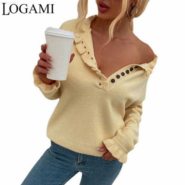 women's sweaters logami knit sweater women buttons long sleeve sweater woman casual pullover jumper l230718, White;black
women's sweaters logami knit sweater women buttons long sleeve sweater woman casual pullover jumper l230718, White;black