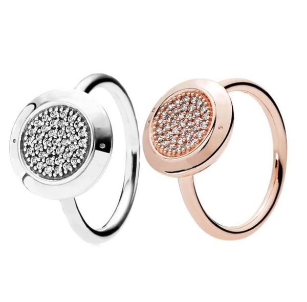 classic design rose gold pave disc rings 925 sterling silver womens party jewelry for girlfriend gift rings with original box set6161477, Slivery;golden
classic design rose gold pave disc rings 925 sterling silver womens party jewelry for girlfriend gift rings with original box set6161477, Slivery;golden