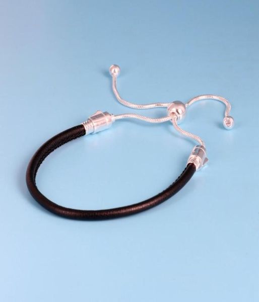 new retractable bracelet for 925 sterling silver black base leather rope bracelet with original box holiday gift8473413, Golden;silver
new retractable bracelet for 925 sterling silver black base leather rope bracelet with original box holiday gift8473413, Golden;silver