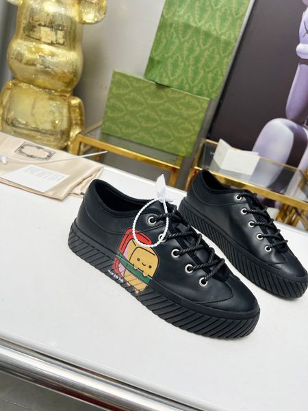 luxury brand men and womens low cut dress casual sneakers skateboard lace up shoes size 35-46, Black
luxury brand men and womens low cut dress casual sneakers skateboard lace up shoes size 35-46, Black