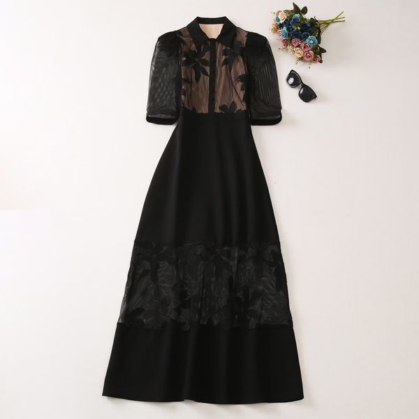european and american women's dress 2023 summer new style five-quarter sleeve lapel fashion embroidered black dress xxl, Black;gray
european and american women's dress 2023 summer new style five-quarter sleeve lapel fashion embroidered black dress xxl, Black;gray