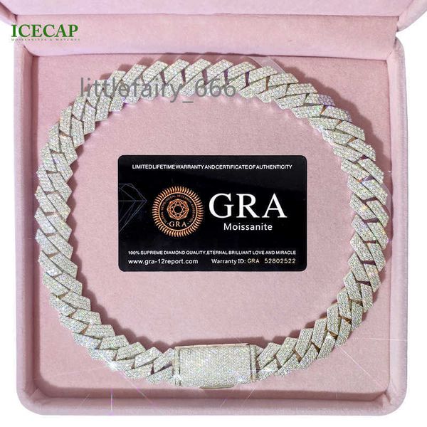 18 mm 3 rows vvs moissanite diamond chain white rose gold plated hip-hop necklace cuban link chain, Silver
18 mm 3 rows vvs moissanite diamond chain white rose gold plated hip-hop necklace cuban link chain, Silver