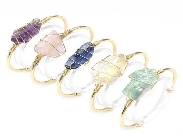 jln gemstone wire wrapped bangle irregular raw mineral crystal stone gold plated cuff open bangle for women girl gift9410019, White
jln gemstone wire wrapped bangle irregular raw mineral crystal stone gold plated cuff open bangle for women girl gift9410019, White