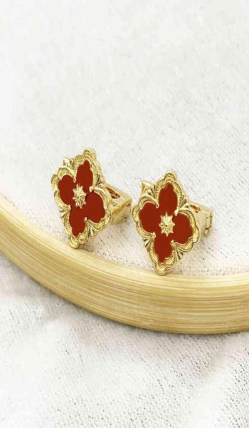 2022 vintage solid color lucky four leaf clover charm earrings for women copper ear studs jewelry luxury gift1843108, Golden
2022 vintage solid color lucky four leaf clover charm earrings for women copper ear studs jewelry luxury gift1843108, Golden