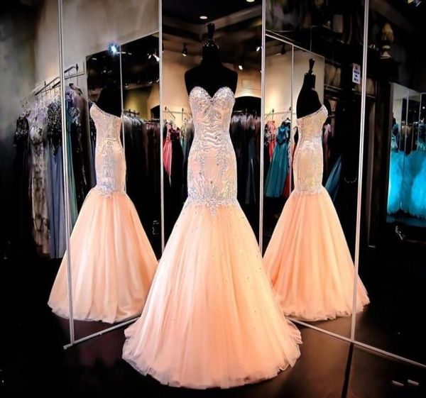 2018 evening dresses wear sweetheart crystal beads mermaid peach tulle long corset back formal vestidos prom party 3577320, Black;red
2018 evening dresses wear sweetheart crystal beads mermaid peach tulle long corset back formal vestidos prom party 3577320, Black;red