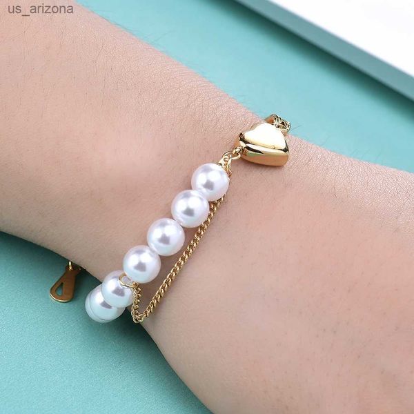 vqysko stainless steel pearl heart bracelet adjustable size custom bracelet girls gift party jewelry accessories l230620, Golden;silver
vqysko stainless steel pearl heart bracelet adjustable size custom bracelet girls gift party jewelry accessories l230620, Golden;silver